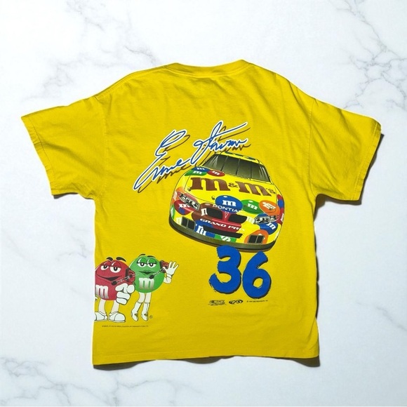 Vintage 1999 NASCAR M&M's Racing Team Ernie Irvan #36 T Shirt Y2K Collectible - Picture 8 of 12